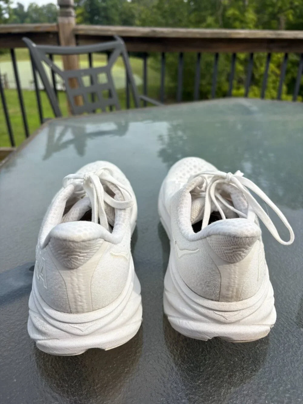 Hoka One One Clifton 9 Women's Size 8.5B (Medium) Running/Walking Shoes White